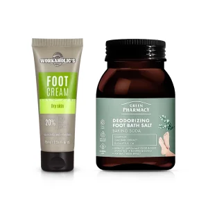 Set für die Füße - weichmachend, mit Urea, Badesalz + Creme