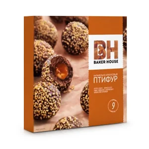 Мини-пирожные - Птифур, с карамельно-арахисовой начинкой, Baker House, 225 г