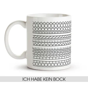 Кружка - Ich habe kein bock, керамика, 330 мл