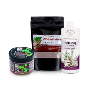 Saunaset - Relax, Körperpeeling + Aromaaufguss + dicke Seife