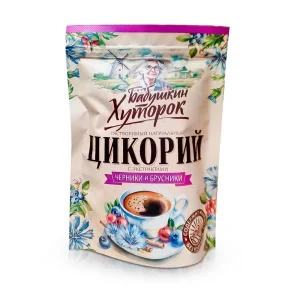 Zichorien-Pulver mit Heidelbeere und Preiselbeere, Zip-lock, Babuschkin Hutorok, 100 g