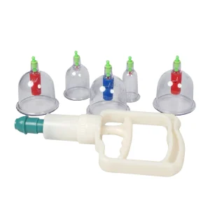 Vakuum Massage mit Schröpfgläsern - Set 6 Stück