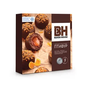 Mini-Kuchen - Ptifur, mit Karamellfüllung und Orangenschale, Baker House, 225 g