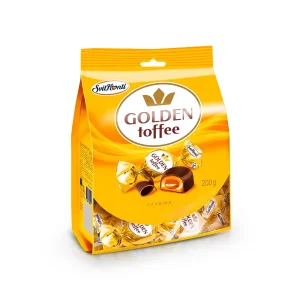 Toffikonfekt - Golden Toffee, in Schokoladenglasur, Konti, 200 g