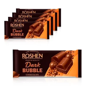 Шоколад тёмный пористый, Roshen, 5 х 80 г