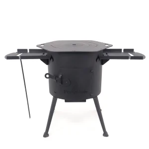 Печь учаг Ø 36 см, для казана 10 л, столики, плита