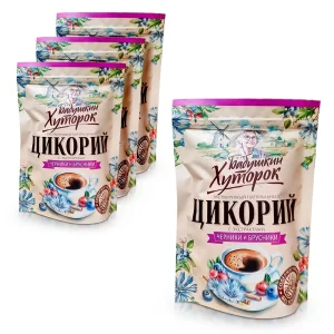  Zichorien-Pulver mit Heidelbeere und Preiselbeere, Zip-lock, 100 g х 4