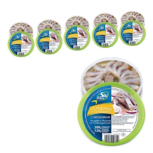 Heringsfilet in Öl mit Knoblauch, Sib Fisch, 6 х 200 g