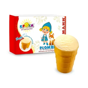 Eis im Waffelbecher, mit Vanillegeschmack, Lackmann, 6 х 71 g