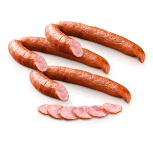 Brühwurst - Uletnaja, mit Knoblauch, Schweinefleisch, Tri Porosenka, 3 х 380 g
