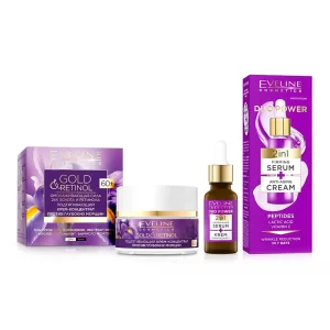 Gesichtspflege-Set - Anti-Aging, Creme + Serum, Eveline