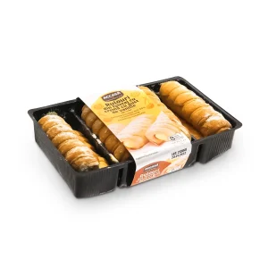 Gebäckröllchen mit Vanillefüllung, 350 g  