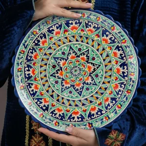 Lagan - KaraKalam KR1, Rischtan Keramik, Ø 42 cm