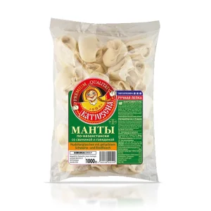  Manty, Teigtaschen - Po-Kasachstanski, Rind- und Schweinefleisch, Katjuscha, 1 kg
