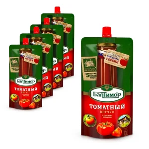 Кетчуп - Томатный, с кусочками помидоров, Балтимор, 5 x 260 мл