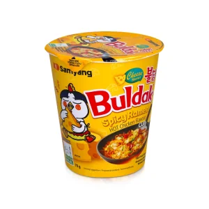 Лапша быстрого приготовления - Рамен, со вкусом сыра, острая, Buldak, 70 г