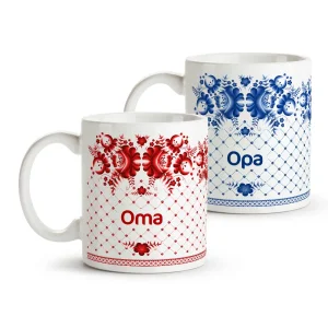 Tasse - Design Oma und Opa, Fröhliche Ostern, Keramik, 2 Stk., 330 ml