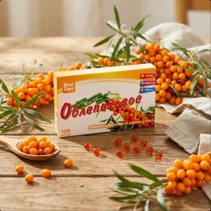 Облепиховое масло в капсулах, 100 капсул