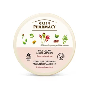 Gesichtscreme - Multivitamin, extra feuchtigkeitsspendend, für alle Hauttypen, Green Pharmacy, 200 ml