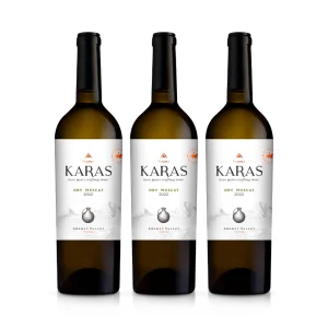 Armenischer Weißwein - Karas Dry Muscat, trocken 2022, 3 х 0,75 L