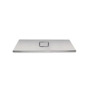 Abdeckung für Mangal, Edelstahl 0,8 mm Stärke, ca 61 x 29,8 cm