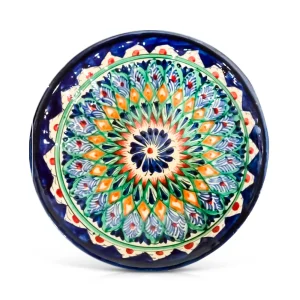 Teller tief - Risсhtan Keramik Ж5, handbemalt, Ø 19 cm