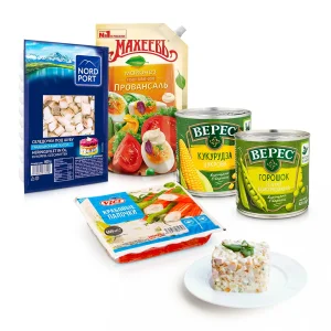 Набор продуктов для салатов - Новогодний, 2,43 кг