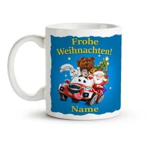 Кружка именная - дизайн Frohe Weihnachten. Mashinka, керамика, 330 мл