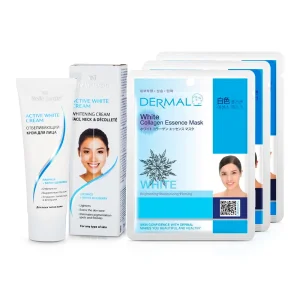 Gesichtspflegeset - Aufhellend, Creme + Maske: 3 Stk.