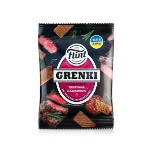 Гренки ржаные, со вкусом телятина с аджикой, Flint, 100 г