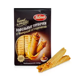 Трубочки вафельные с вареной сгущёнкой, 340 г