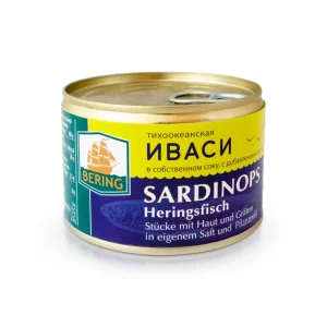 Hering Iwasi, in eigenem Saft, mit Öl, Bering, 250 g