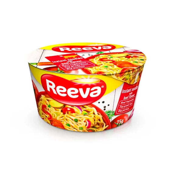 Instant Nudeln, mit Rindfleischgeschmack, Reeva, 75 g  