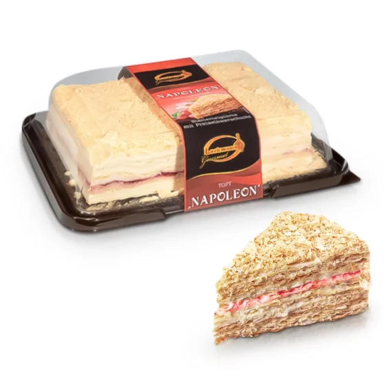 Torte - Napoleon, mit Vanillegeschmack und Preiselbeerfüllung, Lackmann, 1,2 kg