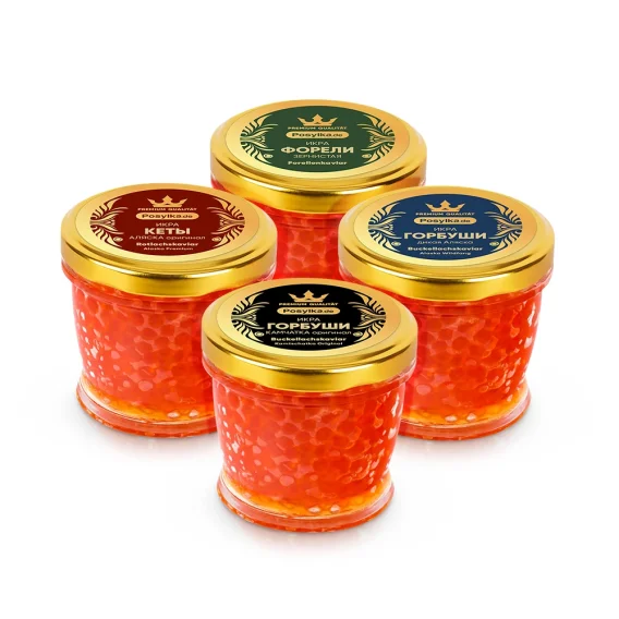 Roter Kaviar - Set Posylka.de, Premium, 4 х 200 g