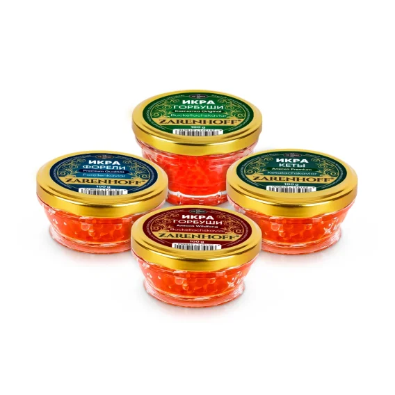 Roter Kaviar - Set Zarenhoff 4 х 100 g