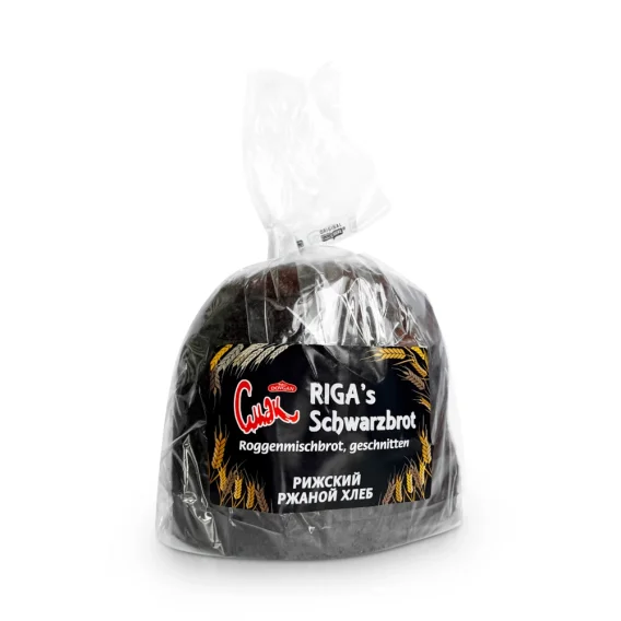 Roggenmischbrot - Riga`s Schwarzbrot, geschnitten, 350 g