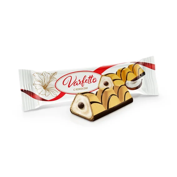 Schokokonfekt - Varfetto, mit Kokos-Sahne-Geschmack, Nevskij Konditer, 300 g