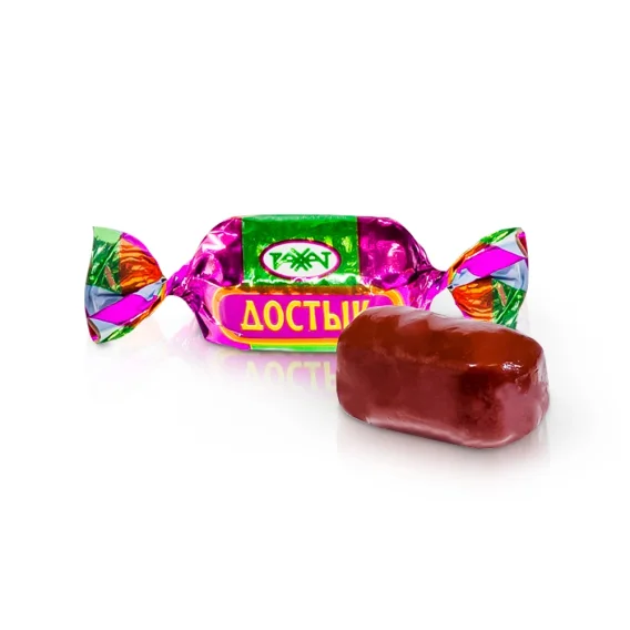 Hartkaramellen mit kakaohaltiger Fettglasur - Dostyk, 300 g