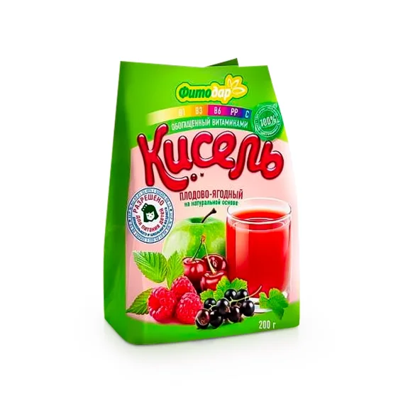 Кисель плодово-ягодный, ФитоДар, 200 г