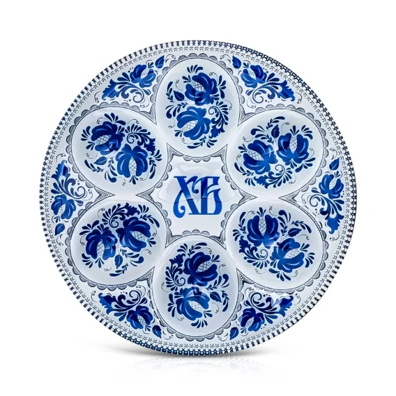 Oster-Eierhalter für 6 Eier - Muster, Glas, Ø 18 cm