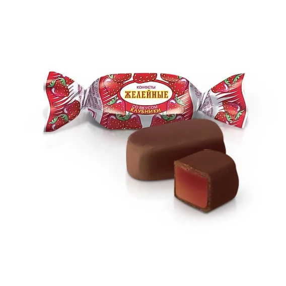 Gelee-Konfekt mit Erdbeerengeschmack, 300 g