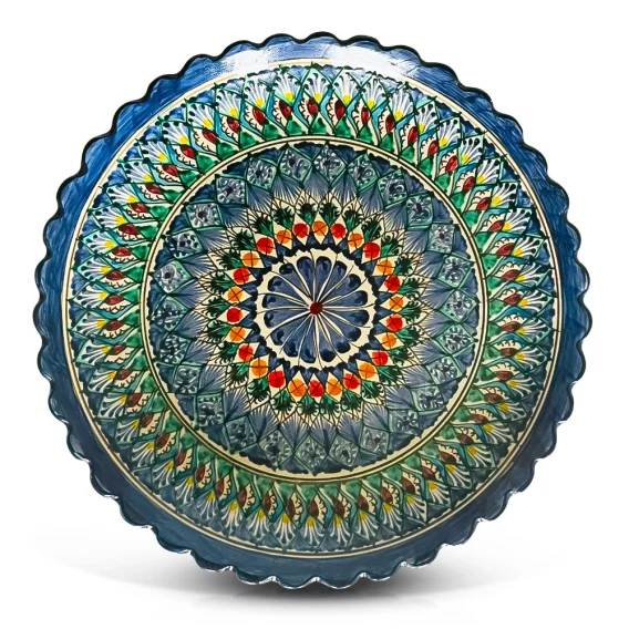 Lagan - Risсhtan, Keramik, Handarbeit, Mustermix, Ø 37 cm