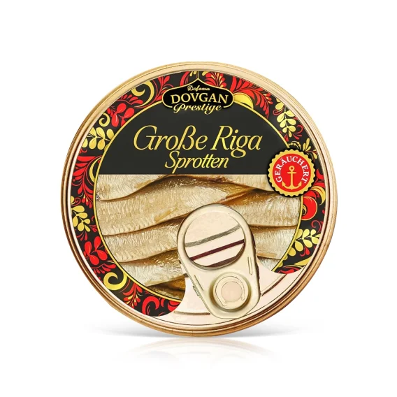 Sprotten - Große Riga, geräuchert, Dovgan Prestige, 160 g
