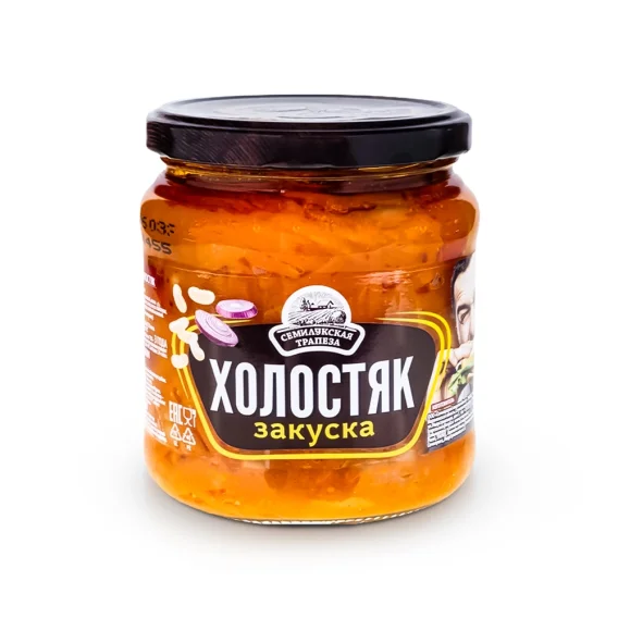 Овощная закуска - Холостяк, с фасолью и паприкой, 460 г
