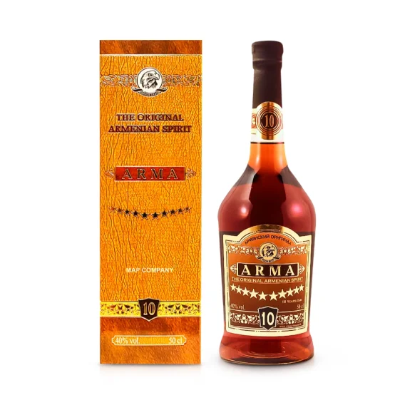 Коньяк армянский - Арма, 10 лет, 40 % алк. 0,5 л