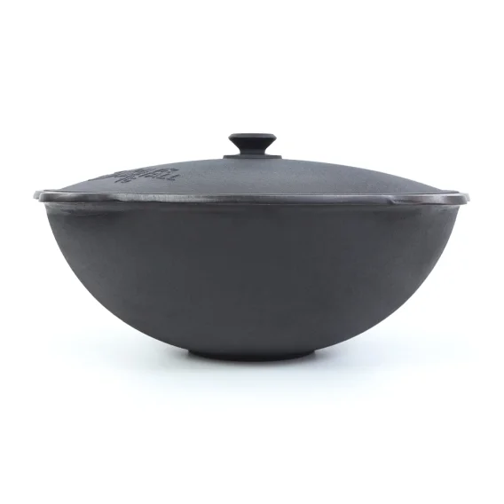 Kasan aus Gusseisen, Deckel aus Aluminiumguss, Flacher Boden, Ø 46,5 cm, 16 L