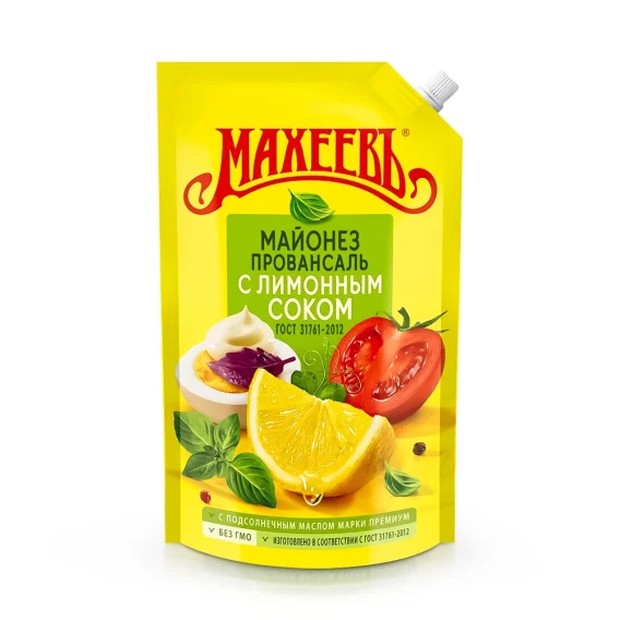Майонез - Провансаль с лимонным соком, Махеевь, 770 г