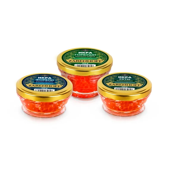 Roter Kaviar - Set Zarenhoff 3 х 100 g