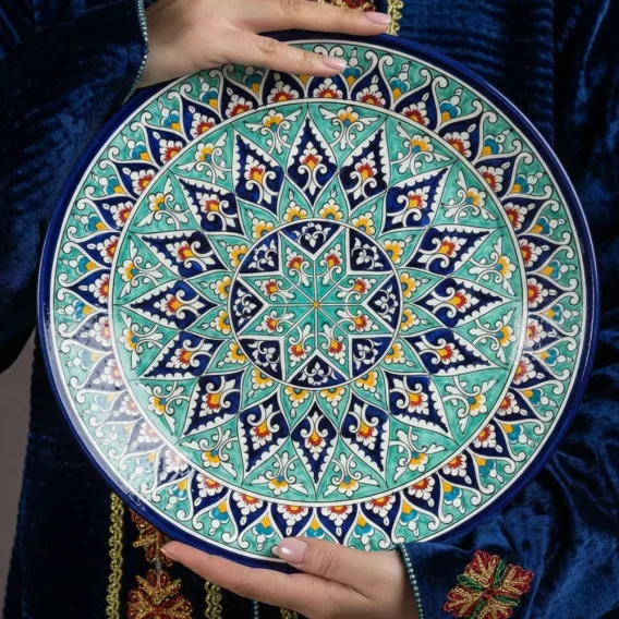Lagan - KaraKalam R1, Rischtan Keramik, Ø 42 cm